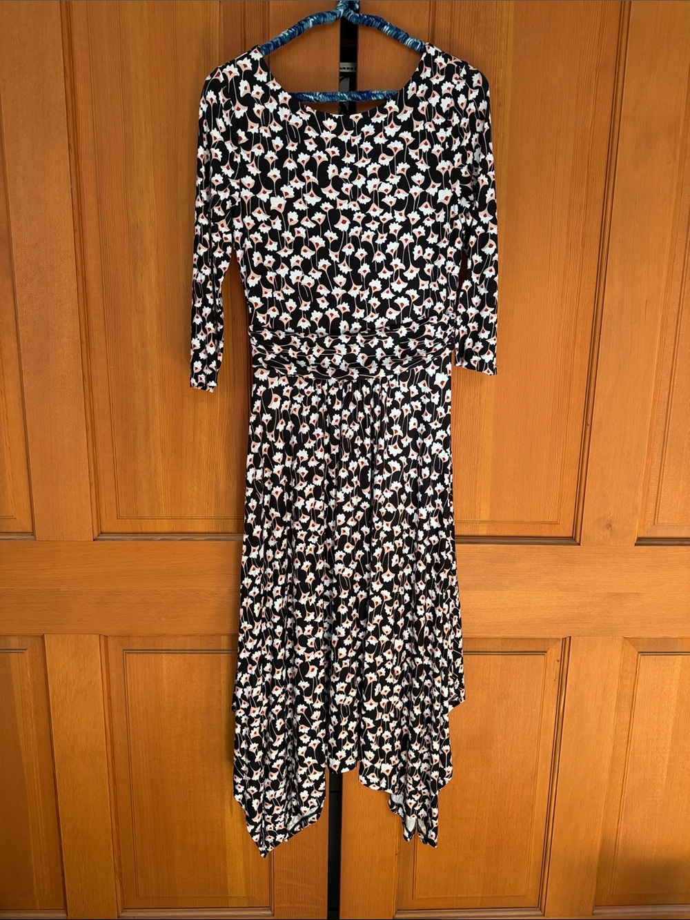 Boden Maisie Jersey Midi dress with handkerchief hem